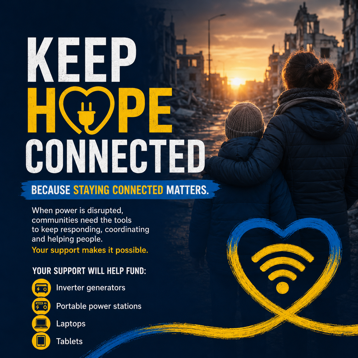 Keep Hope Connected campaign poster